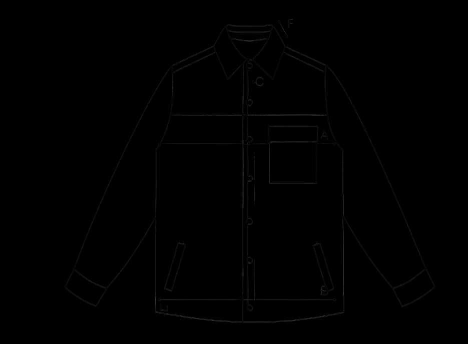 Jacket technical sketch