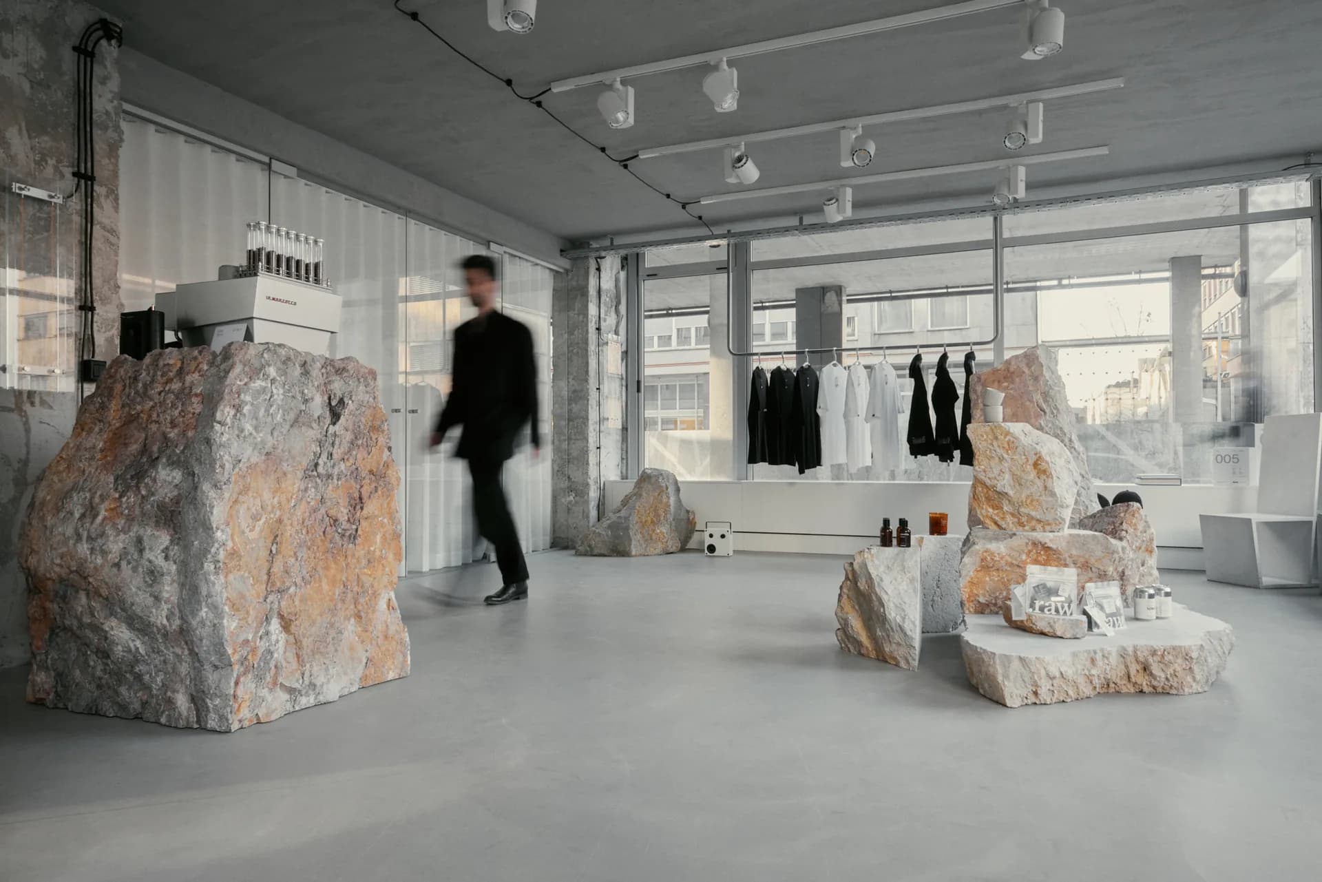 .raw store interior in Ljubljana